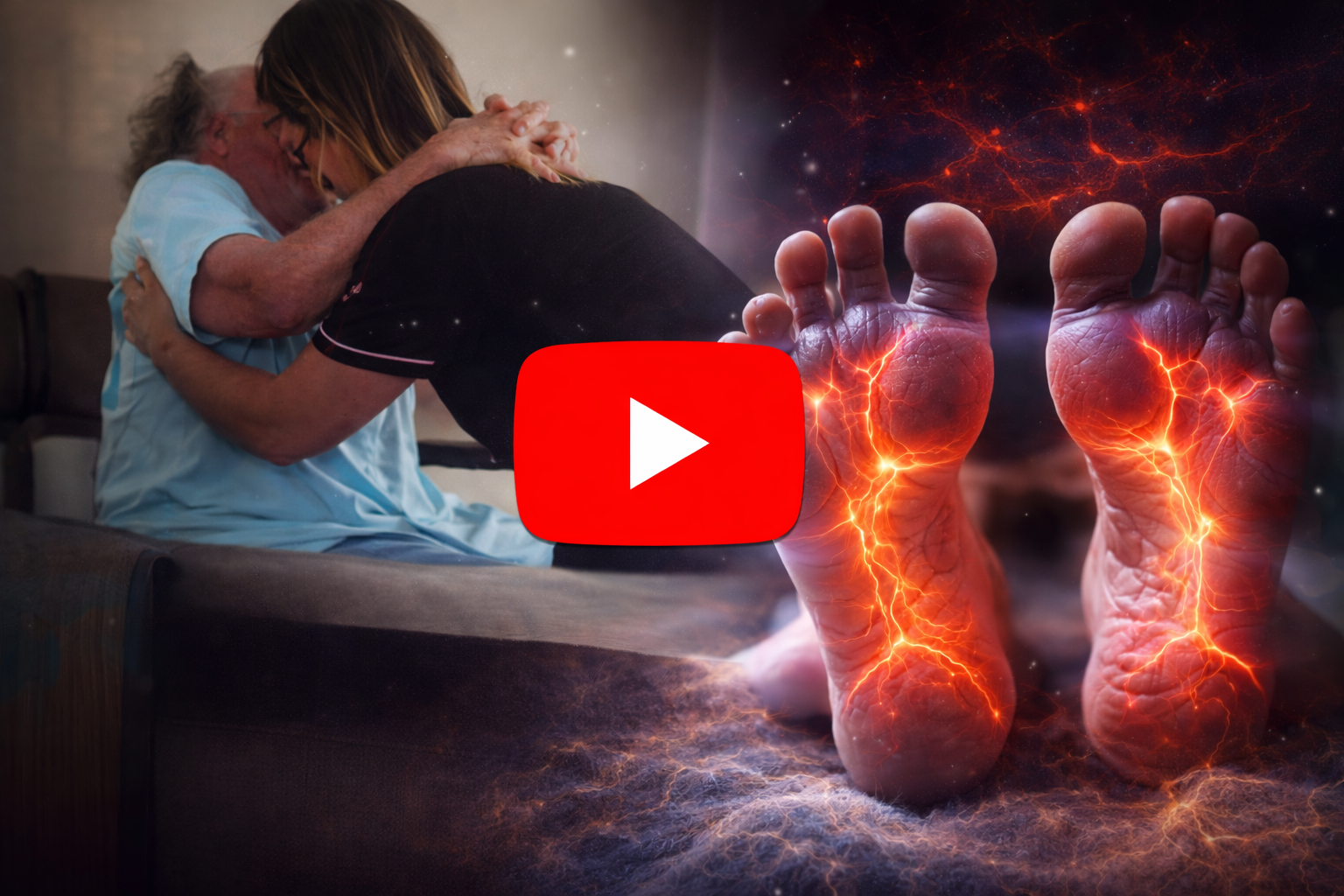 Senior man with prostate and bladder discomfort